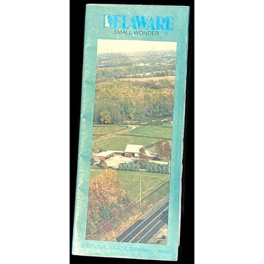 Vtg Official Delaware DE State Map 1997 Ephemera Travel Vacation Street